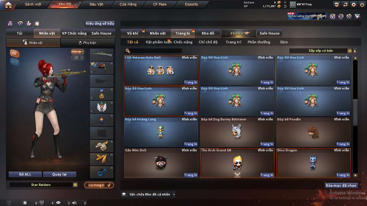 shop acc cf uy tin gia re